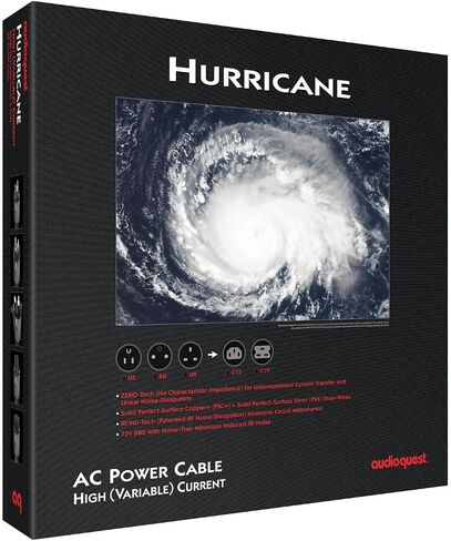 كابل طاقة AudioQuest Hurricane عالي التيار 15 أمبير بطول 2.0 متر in Saudi Arabia