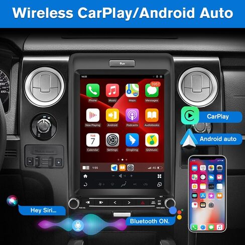 [4GB+64GB] for Ford F150 Radio Upgrade 2013-2014, Android 13 8 core Stereo System, T Style12.1 inch Touch Screen, Built in CarPlay and Android Auto in Kuwait
