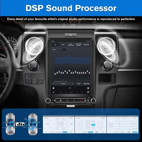 [4GB+64GB] for Ford F150 Radio Upgrade 2013-2014, Android 13 8 core Stereo System, T Style12.1 inch Touch Screen, Built in CarPlay and Android Auto in Kuwait