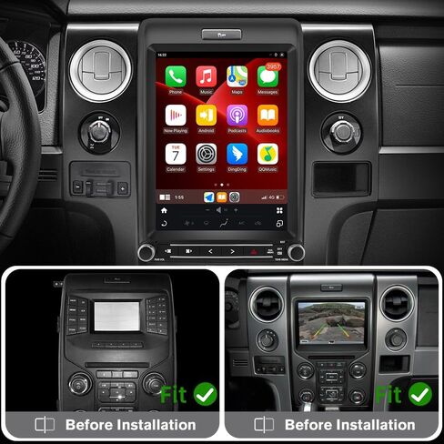 [4GB+64GB] for Ford F150 Radio Upgrade 2013-2014, Android 13 8 core Stereo System, T Style12.1 inch Touch Screen, Built in CarPlay and Android Auto in Kuwait