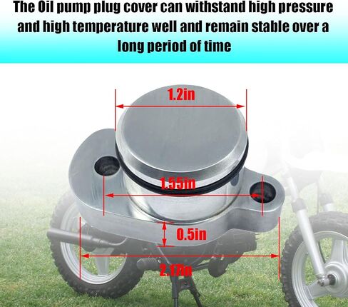 Oil pump plug cover (plug cover,O-Ring,2Pcs Mounting Bolts,Port Cap) Compatible with Yamaha PW50 Models 1981-2024 in Saudi Arabia
