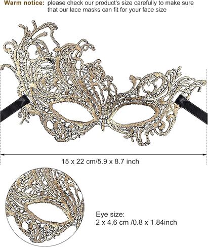 Jovitec 6 قطع Mardi Gras Mask Masselored Masquerade أقنعة عتيقة عتيقة للرجال in Saudi Arabia