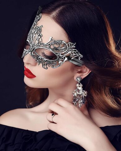 Jovitec 6 قطع Mardi Gras Mask Masselored Masquerade أقنعة عتيقة عتيقة للرجال in Saudi Arabia