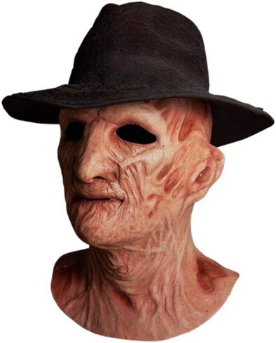 خدعة أو علاج استوديوهات كابوس على قناع Elm Street 2 Freddy Krueger مع قبعة in Saudi Arabia
