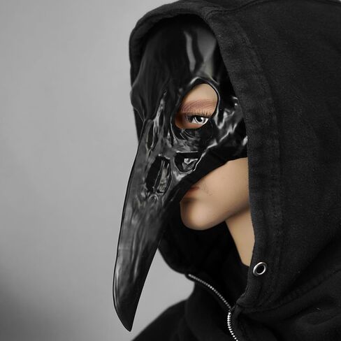 Plague Doctor Mask Long Nose Raven Bird Skeleton Masquerade Mask Steampunk Cosplay Halloween Bird Costume Mask in Saudi Arabia