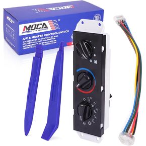 MOCA AC & Heater Control Switch يناسب 1999-2001 لجيب Wrangler All Engine مع تكييف الهواء ، 2002-2006 Rangler جميع المحرك مع تكييف الهواء ، محرك اليد اليمنى in Kuwait