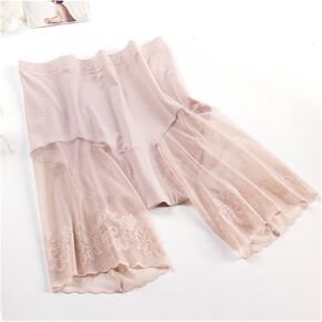 Seamless Short Pants Thin Lace Women High Waist Stretch Cotton Shorts Ladies Slimming Underwear Lingerie Panties 45-110kg in Saudi Arabia