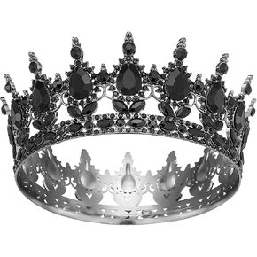 التاج للنساء ، Crystal Queen Crown for Birthday Asse Party Celebration ، Gold in Saudi Arabia