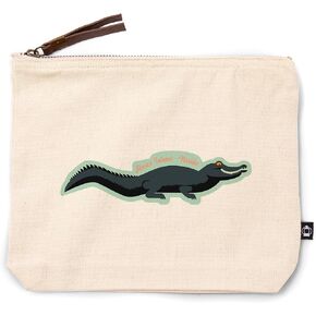 Lantern Press Marco Island, Florida, Alligator, Geometric, 100% Cotton Zipper Pouch, Travel Accessory, Go Bag in Saudi Arabia