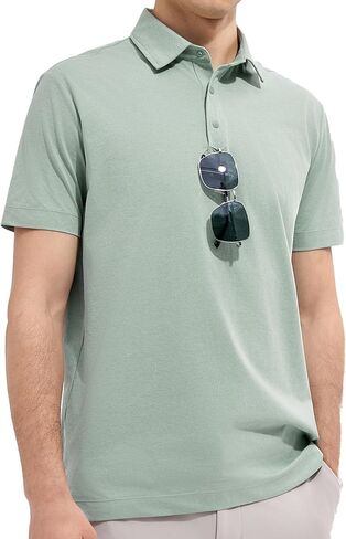 Separatec Men's Polo Shirts Short Sleeve - Cotton-Like Quick-Dry Moisture Wicking Fabric for Golf, Casual, Business, Travel in Saudi Arabia