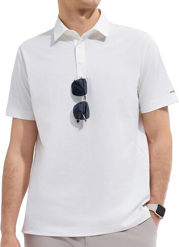 Separatec Men's Polo Shirts Short Sleeve - Cotton-Like Quick-Dry Moisture Wicking Fabric for Golf, Casual, Business, Travel in Saudi Arabia