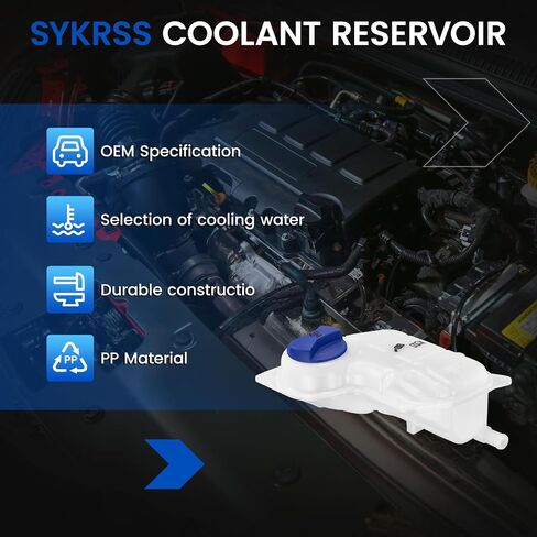 Engine Coolant Reservoir Tank 603-703 Compatible with Audi A4 A6 A4 Quattro A6 Quattro RS6 S4 1998-2004 Compatible with Volkswagen Passat 1998-2005 Replace 8D0121403L 3B0121321 Coolant in Saudi Arabia