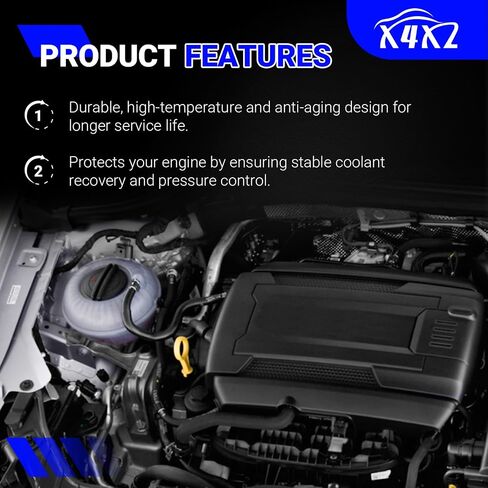5Q0121407D خزان سائل التبريد الخزان مع CAP لعام 2015-2016 Audi A3 S3/2015-2016 Volkswagen Golf GTI L4 يستبدل# 5Q0121407F ، V10-4399 in Saudi Arabia
