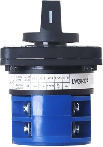 1PCS LW28-20/32A 0-1 مفتاح التغيير العالمي 2 الموضع 3 مفتاح دوار القطب 660V 20A (LW28-32A 0-1) in Kuwait