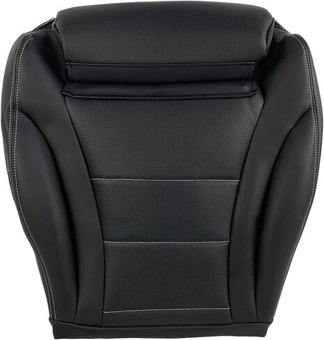 SecosAutoparts Black Front Driver Side Bottom Leather Seat Cover Compatible with Mercedes Benz C Class C250 C300 C350 C400 GLC300 GLC300e GLC350e 2015 2016 2017 2018 2019 2020 2021 in Saudi Arabia