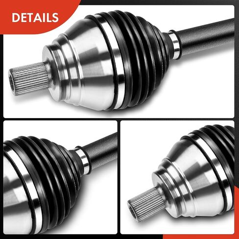 A-premium CV Axle Goxbly مجموعة متوافقة مع فولكس واجن تيغوان 15/09-17 ، تيغوان محدودة 17-18 و Audi Q3 15-16 ، Q3 Quattro ، AWD فقط ، جانب الراكب اليمنى الأمامي ، استبدال# 66-7460 ، 5N040764J in Saudi Arabia