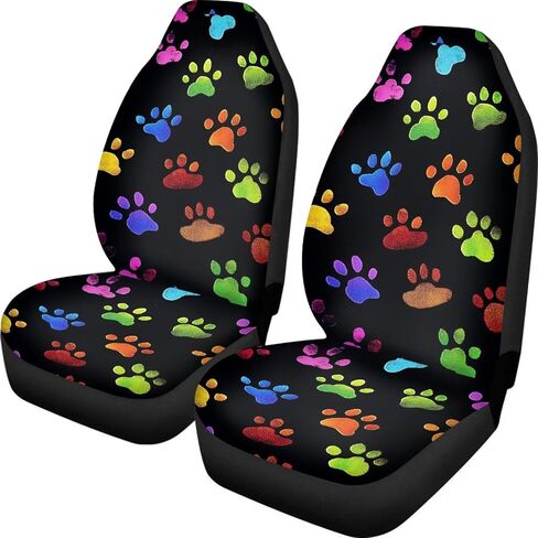 GIFTPUZZ Durable Washable Halloween Spider Web Car Seat Covers 2pc Front Seat Only Ultra-Soft Universal Auto Drive Seat Protector Cover Anti-Slip Interior Accessories Saddle Blanket Seat Cover in Saudi Arabia
