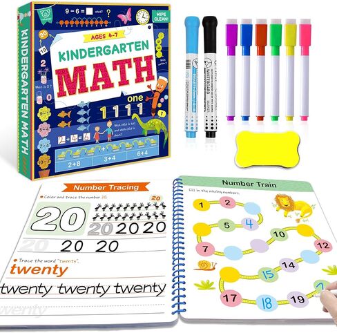 أنشطة التعلم في مرحلة ما قبل المدرسة، كتاب تتبع الحروف للأطفال، مصنف ما قبل رياض الأطفال، كلمات البصر، ألعاب مونتيسوري التعليمية الأبجدية للأطفال الصغار 3 4 5 6 سنوات in Kuwait