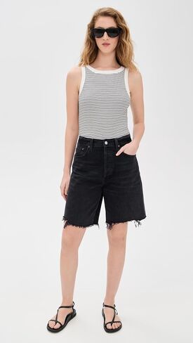 Madewell Women's Essential High-Neck Tank in Supima Rib in Saudi Arabia