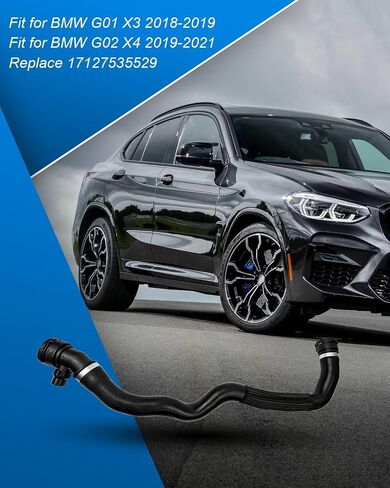 خرطوم مبرد الرادياتير استبدال 17127535529 متوافق مع BMW G01 X3 G02 X4 2018-2021 ، خزان تمدد برعشة خرطوم السخان in Saudi Arabia