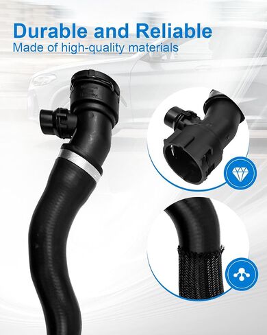 خرطوم مبرد الرادياتير استبدال 17127535529 متوافق مع BMW G01 X3 G02 X4 2018-2021 ، خزان تمدد برعشة خرطوم السخان in Saudi Arabia