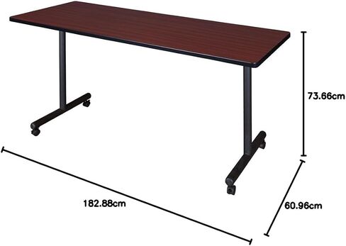 Regency Kobe 48 by 24-Inch Mobile Training Table, Grey in Saudi Arabia