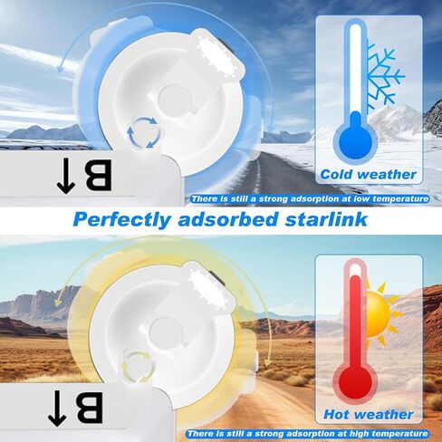Car Mount Sunroof Suction Cup Mount, Mounting Kit for Starlink Mini in Kuwait