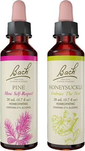 Bach Original Flower Remedies 2-Pack, Break a Habit" - Chestnut Bud, Walnut, Homeopathic Flower Essences, Vegan, 20mL Dropper x2 in Kuwait