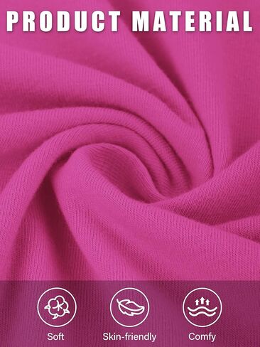 تي شيرتات بأكمام طويلة للفتيات الصغيرات مكونة من 5 قطع من تي شيرتات أساسية بأكمام طويلة من القطن الناعم للفتيات، تي شيرت علوي بفتحة رقبة مستديرة للفتيات بطبقات in Kuwait