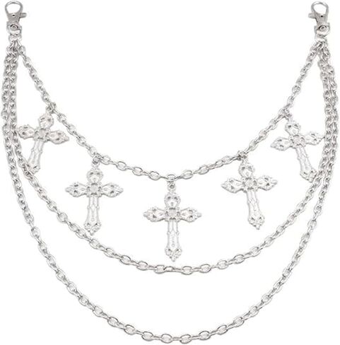 Layered Pants Chain for Men Women Punk Chain Hip Hop Jewelry Clothing Accessories Vintage Jeans Chains in Saudi Arabia