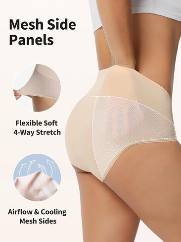 سلس البول Zero Leak للنساء ، 60 مل من فترة امتصاص الملابس الداخلية سلسة مريحة Hi-Waist ، سراويل ما بعد الولادة المقاومة للتسرب والقابلة للغسل ، وحق ما يصل إلى 8 سدادات عادية in Kuwait