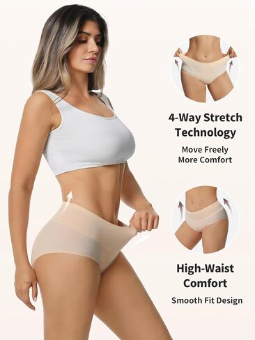 سلس البول Zero Leak للنساء ، 60 مل من فترة امتصاص الملابس الداخلية سلسة مريحة Hi-Waist ، سراويل ما بعد الولادة المقاومة للتسرب والقابلة للغسل ، وحق ما يصل إلى 8 سدادات عادية in Kuwait