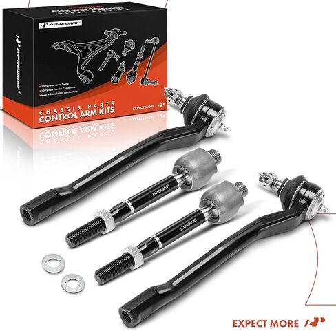 A-Premium Set of 4, Front Inner Outer Tie Rod End Kit, Compatible with Lexus LS430 2001-2006 in Saudi Arabia