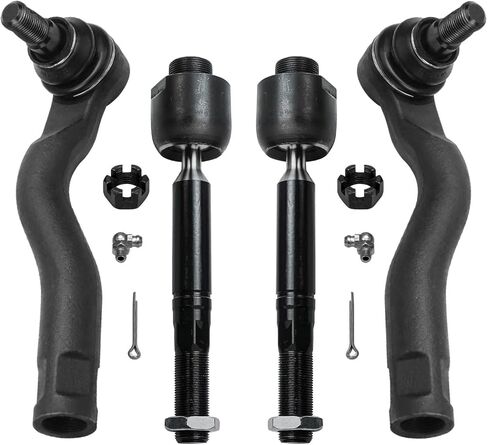 Detroit Axle-Front 4pc Tie Rods for 07-19 Toyota Tundra 08-19 Sequoia ، 4 Outer & Inner Rod Rod Assembly 2008 2009 2010 2012 2013 2014 2015 2017 2018 2018 Replace in Saudi Arabia