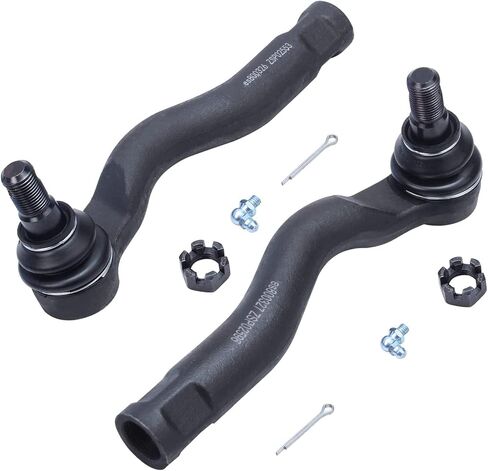 Detroit Axle - Front 4pc Tie Rods for 07-19 Toyota Tundra 08-19 Sequoia, 4 Outer & Inner Tie Rod Ends Assembly 2008 2009 2010 2011 2012 2013 2014 2015 2016 2017 2018 2019 Replacement in Saudi Arabia