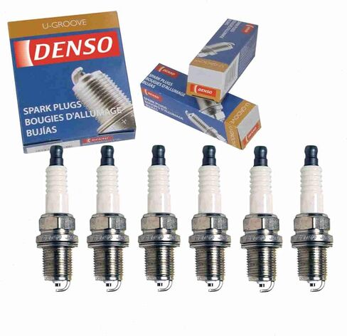 6 PC Denso Standard U-Groove Sparks توافق مع Infiniti I30 3.0L V6 1996-2001 in Saudi Arabia