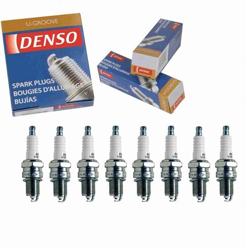 8 PC Denso Standard U-Groove Sparks توافق مع Cadillac Deville 7.7L V8 1968-1973 in Saudi Arabia