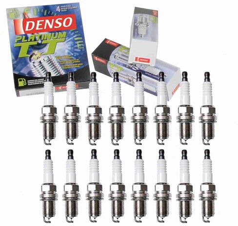 16 pc DENSO Platinum TT Spark Plugs compatible with Mercedes-Benz ML430 4.3L V8 1999-2001 in Saudi Arabia