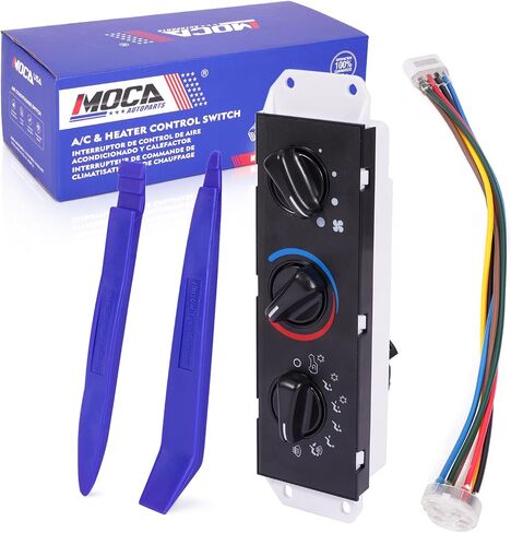 MOCA AC & Heater Control Switch يناسب 1999-2001 لجيب Wrangler All Engine مع تكييف الهواء ، 2002-2006 Rangler جميع المحرك مع تكييف الهواء ، محرك اليد اليمنى in Kuwait