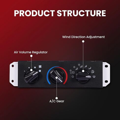 MOCA AC & Heater Control Switch يناسب 1999-2001 لجيب Wrangler All Engine مع تكييف الهواء ، 2002-2006 Rangler جميع المحرك مع تكييف الهواء ، محرك اليد اليمنى in Kuwait