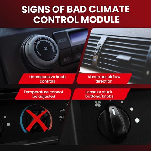 MOCA AC & Heater Control Switch يناسب 1999-2001 لجيب Wrangler All Engine مع تكييف الهواء ، 2002-2006 Rangler جميع المحرك مع تكييف الهواء ، محرك اليد اليمنى in Kuwait