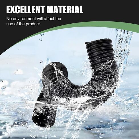 1 PC Car Stretchable Waterproof Air Intake Pipe, 9.8 "-39.3" Flexible Retractable Bendable Cold Air Guide Hose, 2.99" Modified Bellows Connecting Pipe Accessories, for Most Cars in Saudi Arabia