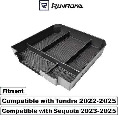 Center Console Organizer Tray Compatible with Toyota Tundra 2022 2023 2024 2025 and Sequoia 2023 2024 2025 Accessories, Insert Armrest Tray Secondary Storage Box Glove Compartment Organizer in Saudi Arabia