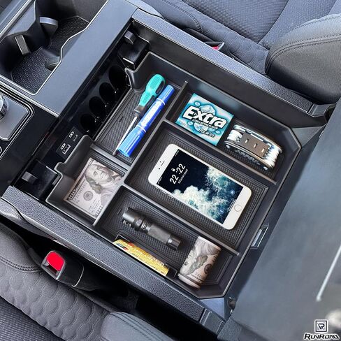 Center Console Organizer Tray Compatible with Toyota Tundra 2022 2023 2024 2025 and Sequoia 2023 2024 2025 Accessories, Insert Armrest Tray Secondary Storage Box Glove Compartment Organizer in Saudi Arabia