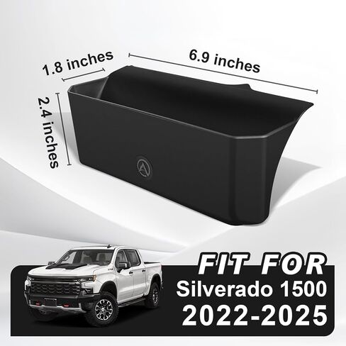 منظم وحدة التحكم في مركز Muslogy Center متوافق مع 2020-2025 Chevy Silverado/GMC Sierra 1500 Exclistories Insort Box Recole Presider (Jump Seat Only) - Upper Organizer in Saudi Arabia