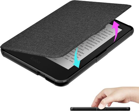 Case for 6" Kobo Clara 2E Only - Ultra Slim PU Leather Smart Cover with Auto Sleep and Wake, Premium Protective Case with Hand Strap for Kobo Clara 2E (Light Blue) in Kuwait