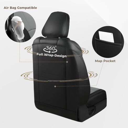for Hyundai Tucson Seat Covers 2025 2024 2023 2022 - Full Set Leather Custom Fit Tucson Seat Covers XRT/SE/SEL/N Line/Limited Full Coverage Front and Rear Seat Protectors Waterproof, Black in Saudi Arabia