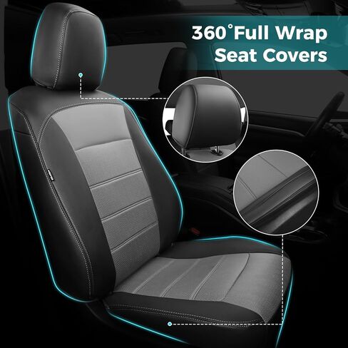 for Hyundai Tucson Seat Covers 2025 2024 2023 2022 - Full Set Leather Custom Fit Tucson Seat Covers XRT/SE/SEL/N Line/Limited Full Coverage Front and Rear Seat Protectors Waterproof, Black in Saudi Arabia