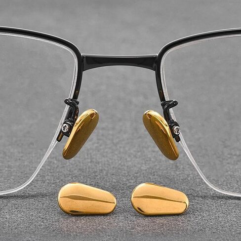 Ceramic Glasses Nose Pad, Anti-Slip Screw-in Nosepad, Durable Replacement Pieces Pads for Glasses Sunglasses(2Pairs,Black) in Kuwait