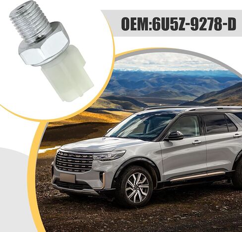 مستشعر ضغط زيت المحرك 6U5Z9278D - متوافق مع F0RD F150 ، F250 ، F350 ، Ranger ، Mustang ، Explorer ، E -series ، econoline - يحل محل 1U5T9278DA ، 1U5Z9278DA ، F8AZ9278DA ، SW6357 in Saudi Arabia